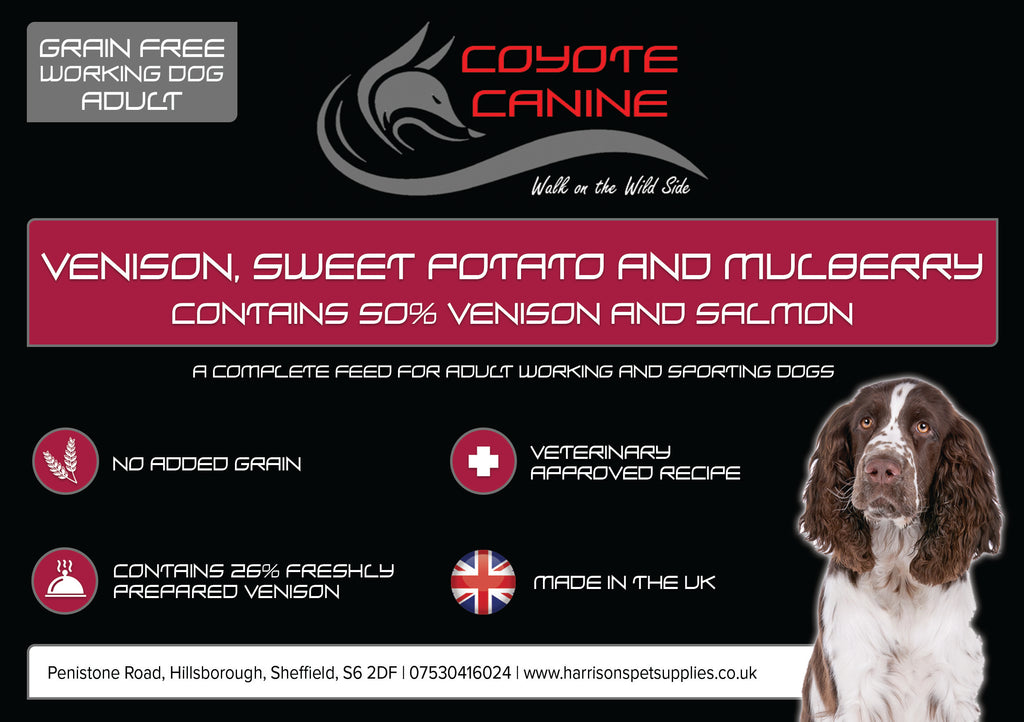 Harrison's Grain Free Venison, Sweet Potato & Mulberry - Harrison's Pet Supplies