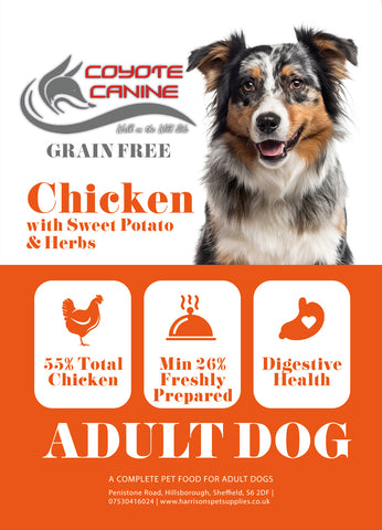 Coyote Canine Grain Free Chicken, Sweet Potato & Herbs