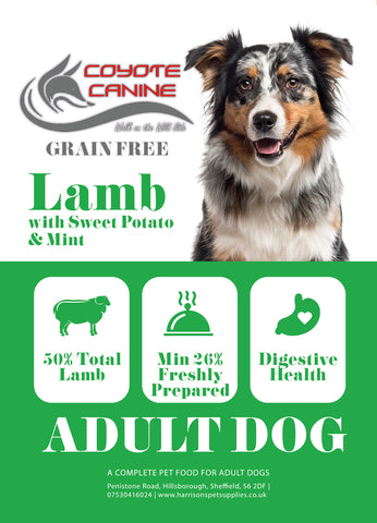 Coyote Canine Grain Free Lamb, Sweet Potato & Mint
