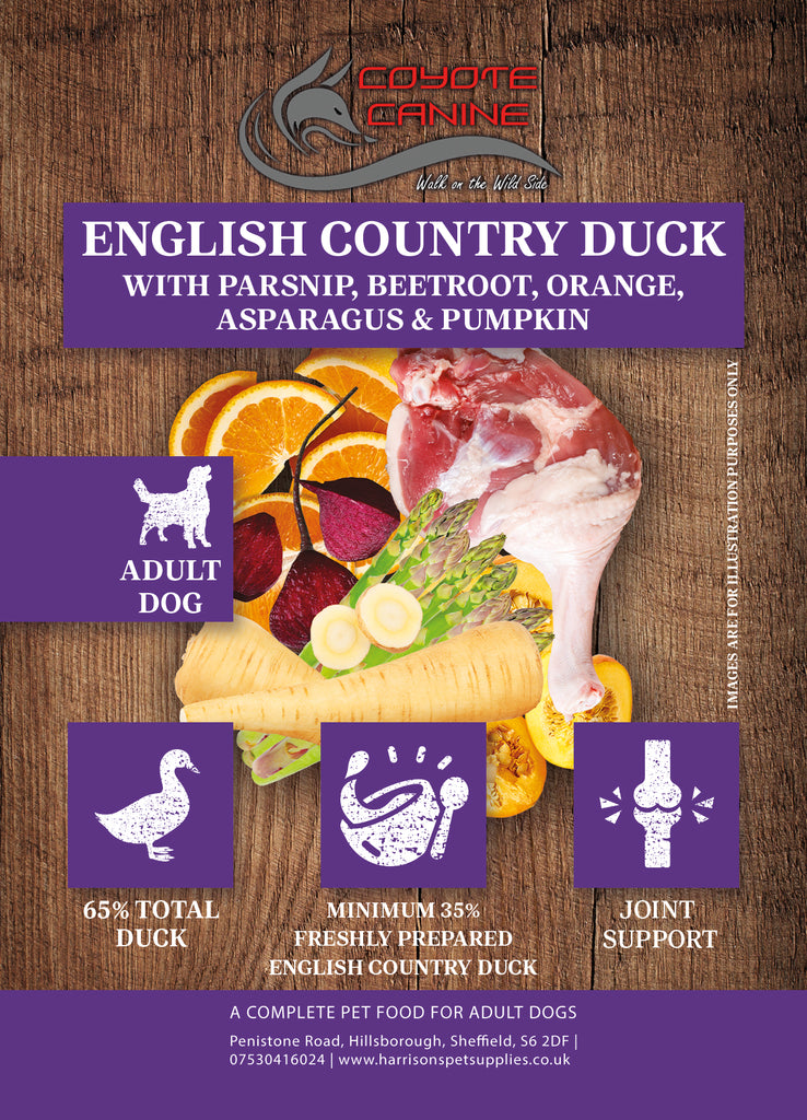 Coyote Canine Superfood Duck with Parsnip, Beetroot, Orange, Asparagus & Pumpkin 12kg
