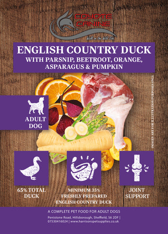 Coyote Canine Superfood Duck with Parsnip, Beetroot, Orange, Asparagus & Pumpkin 12kg