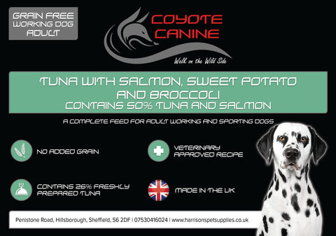 Coyote Canine Grain Free Tuna, Sweet Potato & Broccoli - Harrison's Pet Supplies